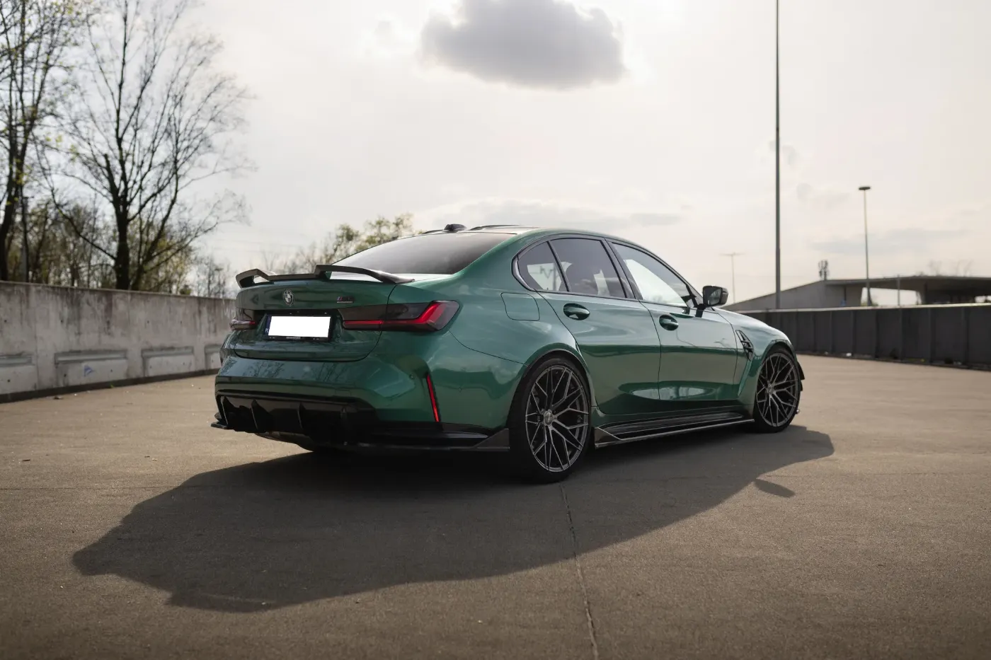 Zielone BMW M3 Competition